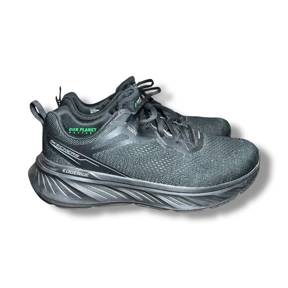 Skechers Edgeride Eco-Friendly Extra Wide Fit Black/Black Men\'s Shoe 8.5, 232836 main image 6